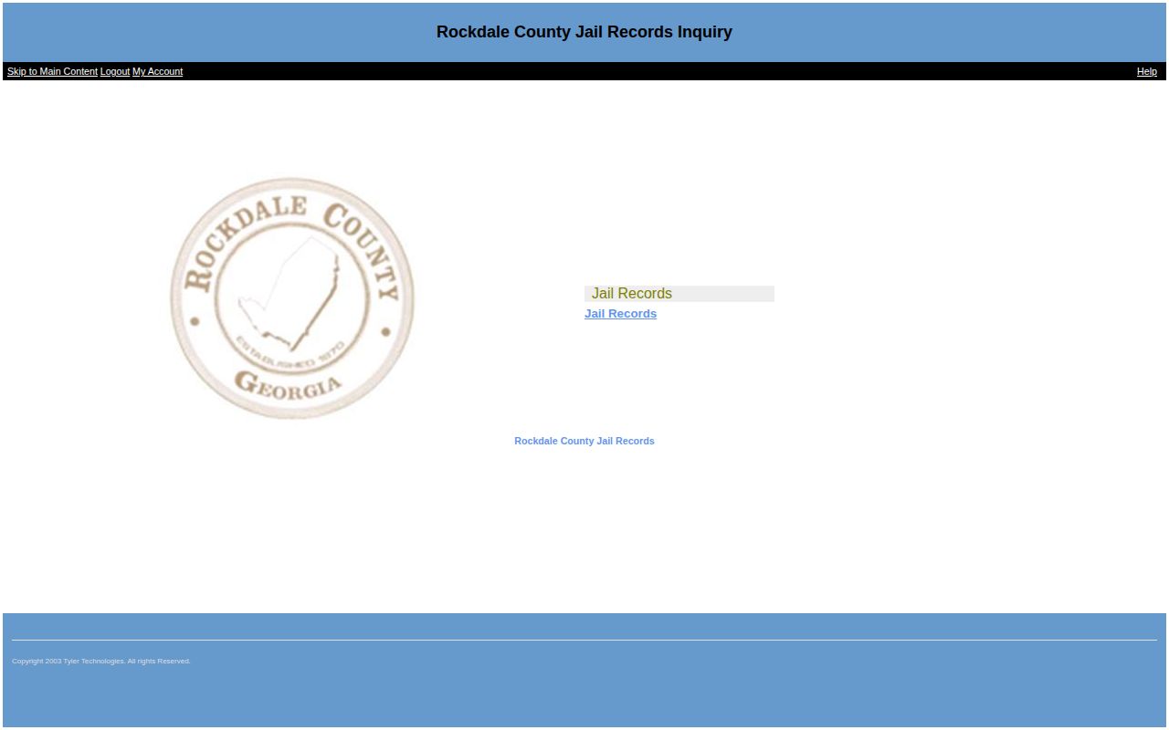 Rockdale County 24-hour release jail-search portal