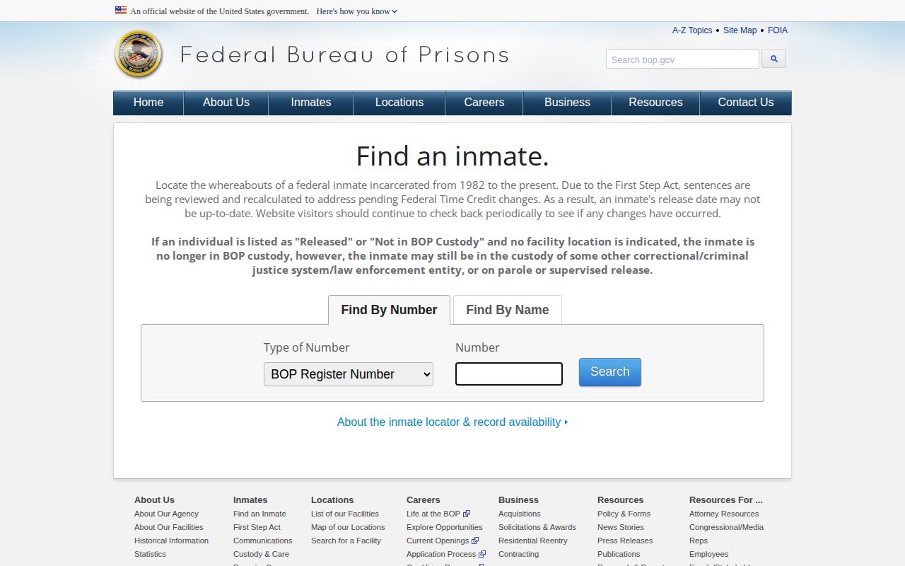 Federal locator for a Rockdale County released inmate transfer